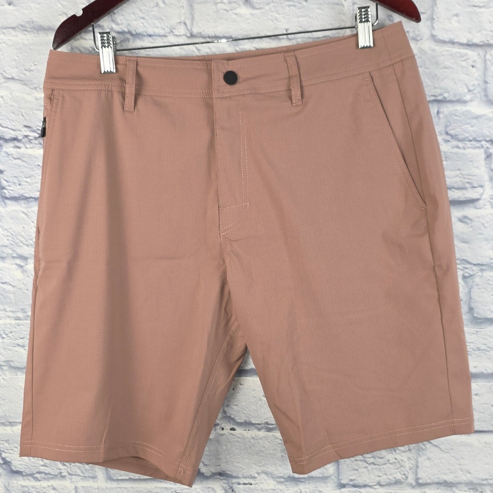 Linksoul Men Shorts Mauve Pink Golf 10" Icon Performance Stretch LS6210 Size 32
